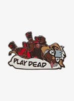 Marvel Deadpool & Wolverine Dogpool Play Dead Enamel Pin