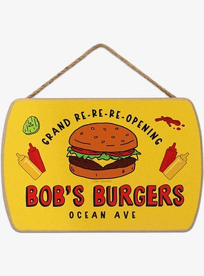 Bob's Burgers Grand Re-Re-Reopening Hanging Wood Wall Decor