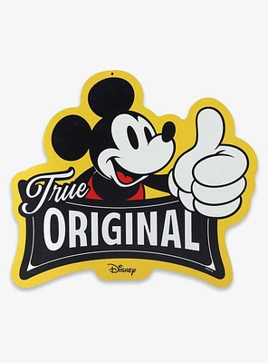 Disney Mickey Mouse True Original Thumbs Up Metal Sign