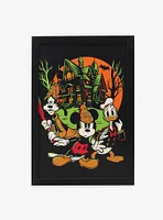 Disney Mickey Mouse & Friends Haunted House Halloween Framed Wood Wall Decor