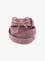 Pink Bow Bling Belt