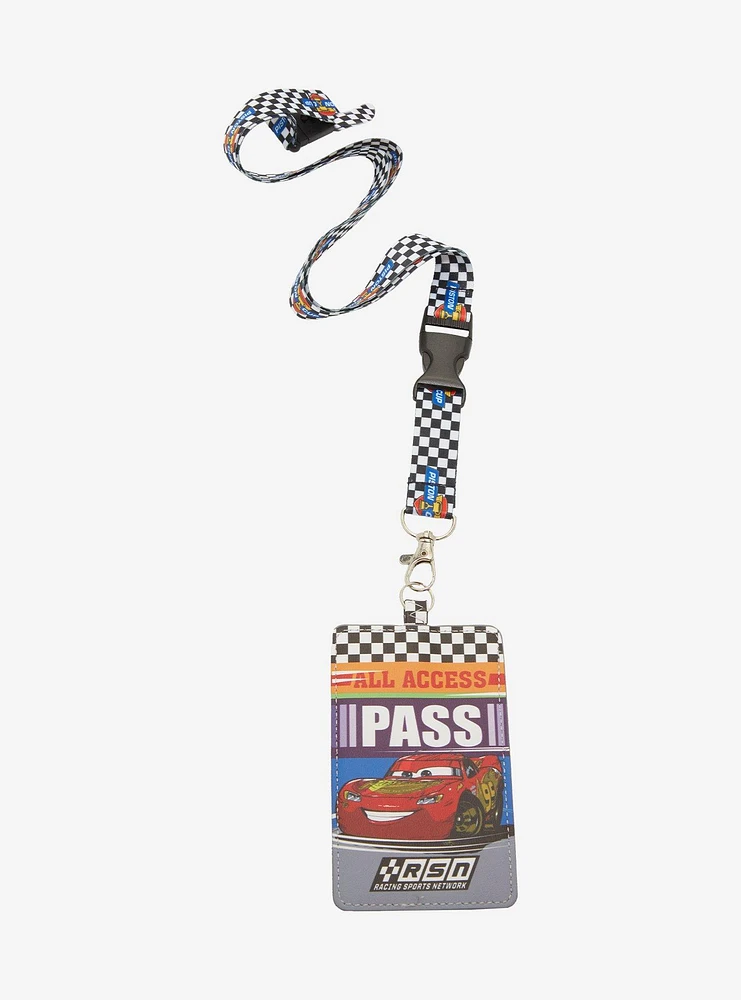 Disney Pixar Cars Lightning McQueen All Access Pass Lanyard