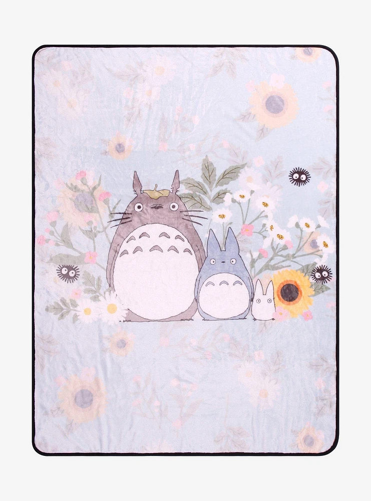 Studio Ghibli My Neighbor Totoro Sunflower Fleece Throw — BoxLunch Exclusive