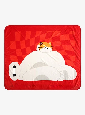 Disney Big Hero 6 Baymax & Mochi Fleece Throw — BoxLunch Exclusive