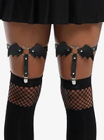 Black Bat Garter Set