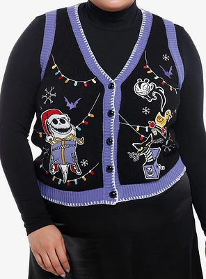 Her Universe The Nightmare Before Christmas Girls Sweater Vest Plus