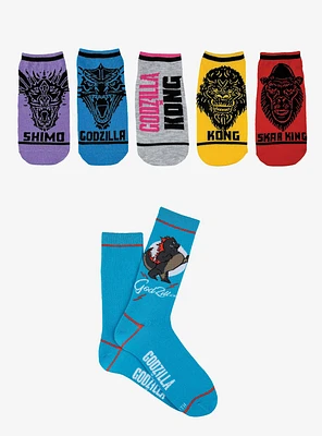 Godzilla x Kong 6 PK Socks Bundle