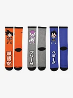 Dragon Ball Z 3 PK Crew Socks Bundle