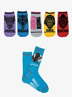 Godzilla x Kong 6 PK Socks Bundle