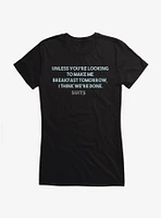 Suits Breakfast Tomorrow Girls T-Shirt