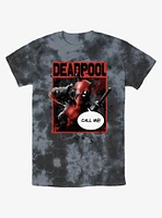 Marvel Deadpool Call Me Poster Tie-Dye T-Shirt