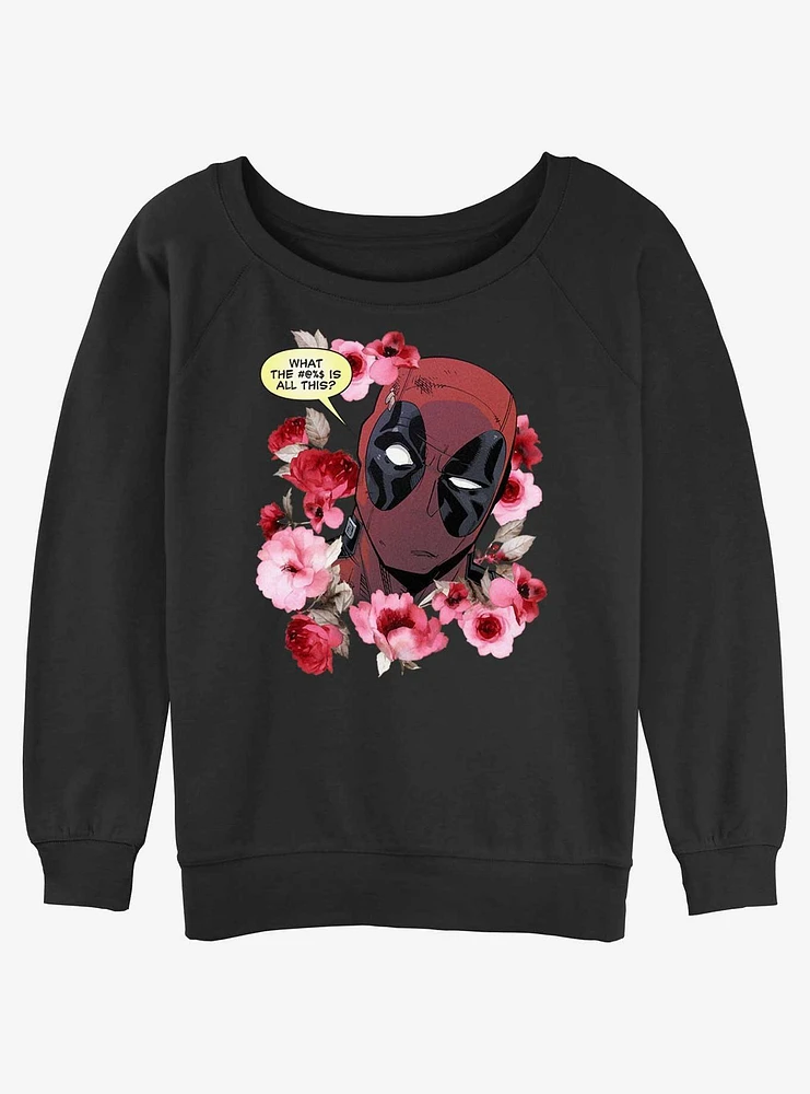 Marvel Deadpool What Is This Girls Slouchy Sweatshirt