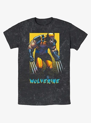 Wolverine Claws Out Poster Mineral Wash T-Shirt