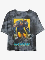 Wolverine Claws Out Poster Girls Tie-Dye Crop T-Shirt