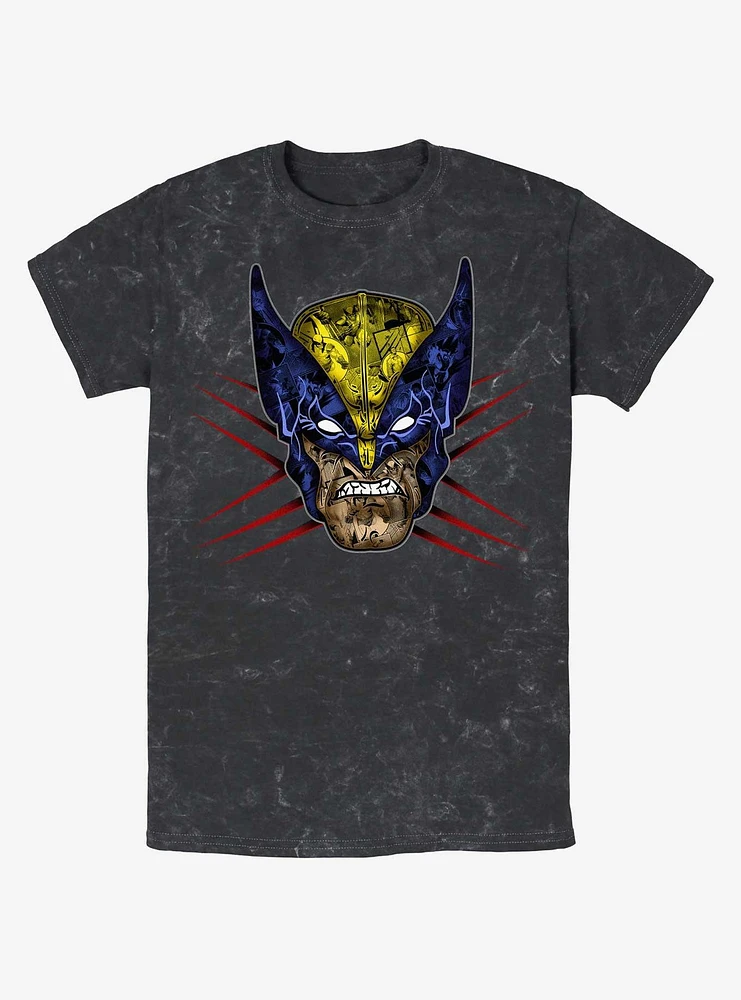 Wolverine Rage Face Mineral Wash T-Shirt