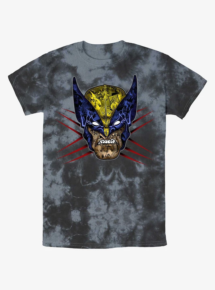 Wolverine Rage Face Tie-Dye T-Shirt