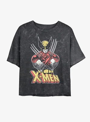 Wolverine Vintage Girls Mineral Wash Crop T-Shirt