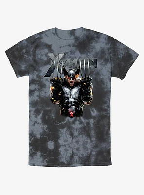 Wolverine Adamantium Rage Tie-Dye T-Shirt