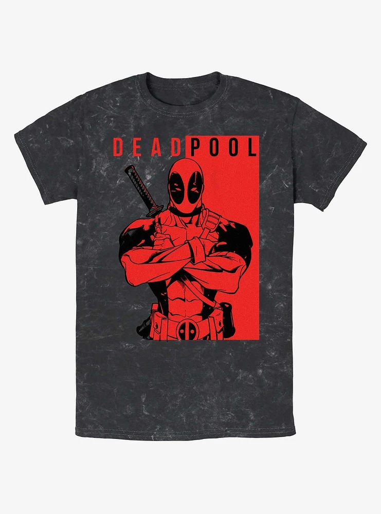 Marvel Deadpool Police Mineral Wash T-Shirt