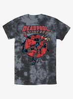 Marvel Deadpool Falling Dummy Tie-Dye T-Shirt