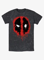 Marvel Deadpool Splatter Dead Eye Mineral Wash T-Shirt