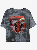 Marvel Deadpool Check Out The Chump Girls Tie-Dye Crop T-Shirt