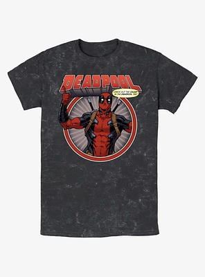 Marvel Deadpool Check Out The Chump Mineral Wash T-Shirt