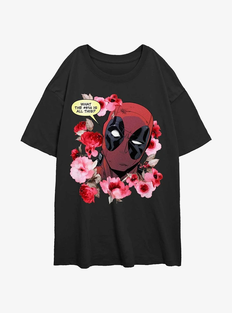 Marvel Deadpool What Is This Girls Oversized T-Shirt