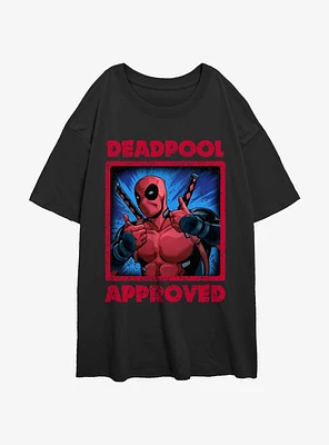 Marvel Deadpool Approved Girls Oversized T-Shirt