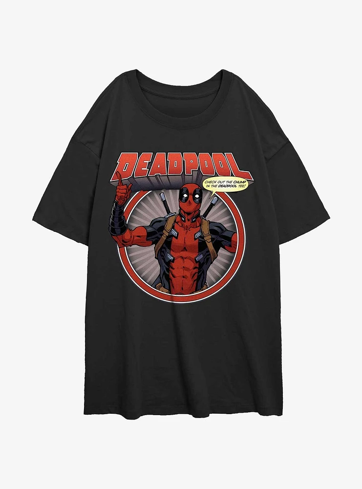 Marvel Deadpool Check Out The Chump Girls Oversized T-Shirt