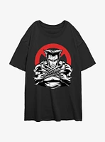 Wolverine Mutated X Logo Girls Oversized T-Shirt