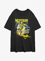 Wolverine Adamantium Time Girls Oversized T-Shirt