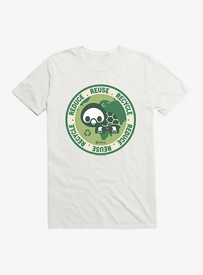 Skelanimals Pudge Reduce Reuse Recycle T-Shirt