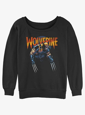 Wolverine Dark Girls Slouchy Sweatshirt