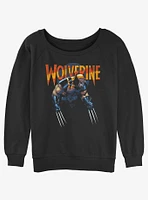 Wolverine Dark Girls Slouchy Sweatshirt