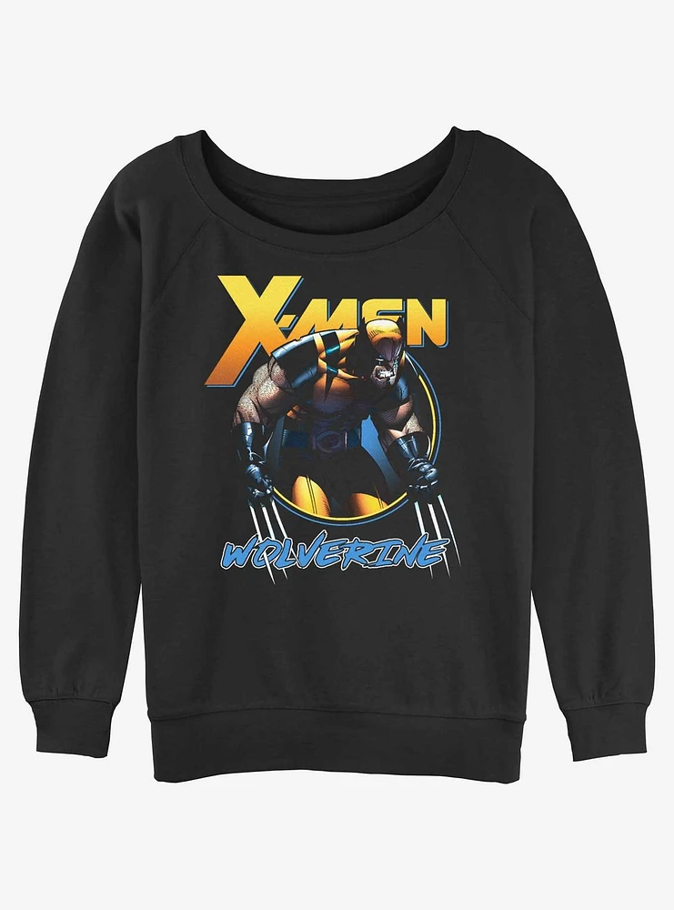 Wolverine Angry Logan Girls Slouchy Sweatshirt