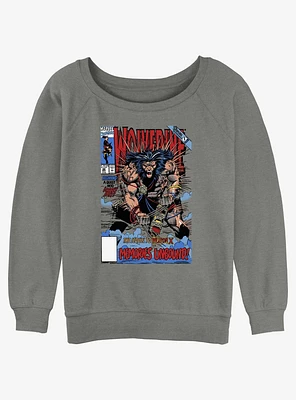 Wolverine Wolvey 48 Comic Cover Girls Slouchy Sweatshirt