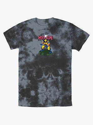 Wolverine Action Pose Tie-Dye T-Shirt