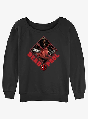 Marvel Deadpool Dead Gang Womens Slouchy Sweatshirt