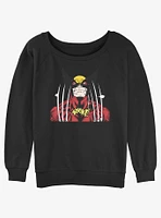 Wolverine Bring The Claws Womens Slouchy Sweatshirt