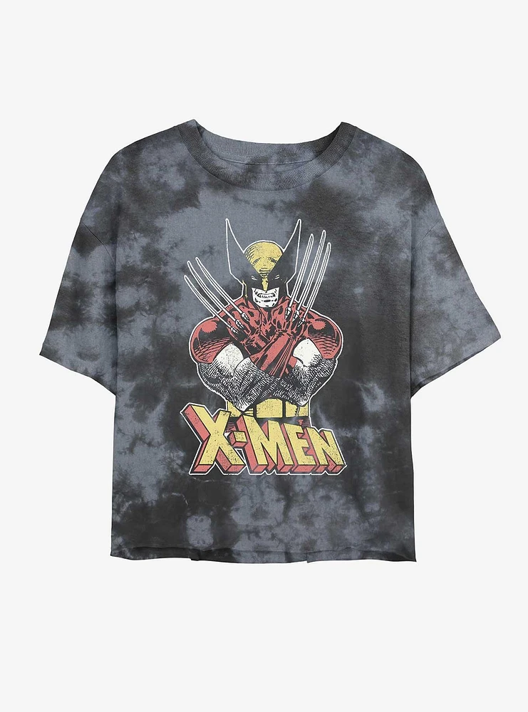 Wolverine Vintage Womens Tie-Dye Crop T-Shirt