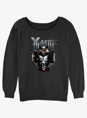 Wolverine Adamantium Rage Womens Slouchy Sweatshirt