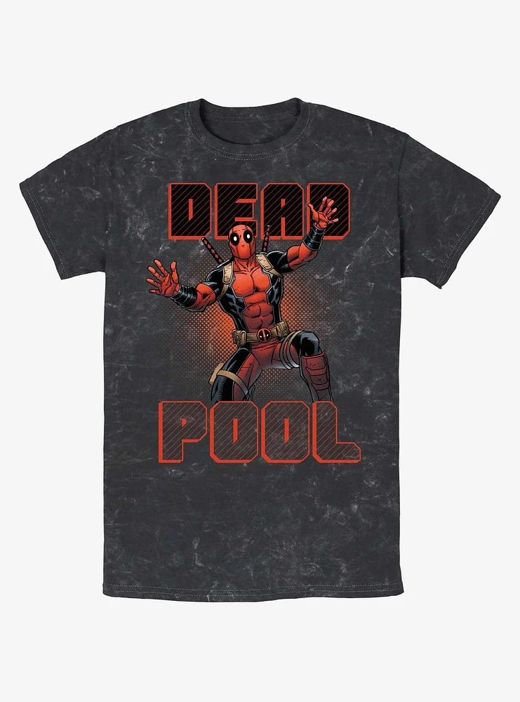 Marvel Deadpool Jazz Hands Merc Mineral Wash T-Shirt