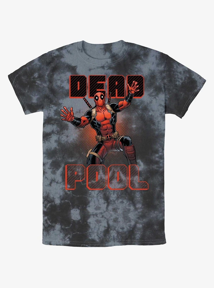 Marvel Deadpool Jazz Hands Merc Tie-Dye T-Shirt