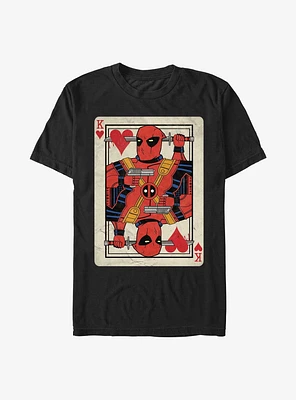 Marvel Deadpool King Of Hearts Card T-Shirt