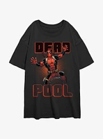 Marvel Deadpool Jazz Hands Merc Womens Oversized T-Shirt