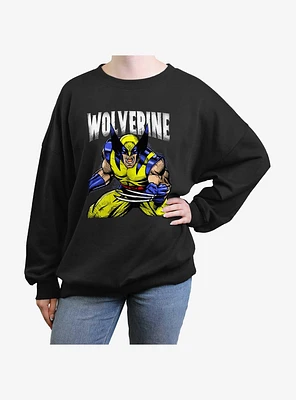 Wolverine Rage On Womens Oversized Sweatshirt