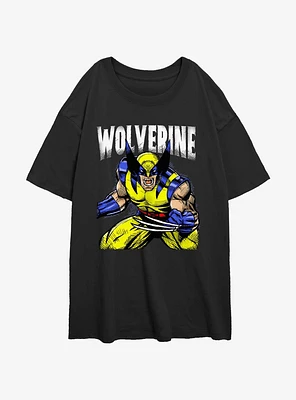 Wolverine Rage On Womens Oversized T-Shirt