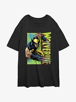 Wolverine Attack Panel Womens Oversized T-Shirt