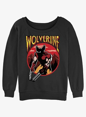 Wolverine Pixel Girls Slouchy Sweatshirt